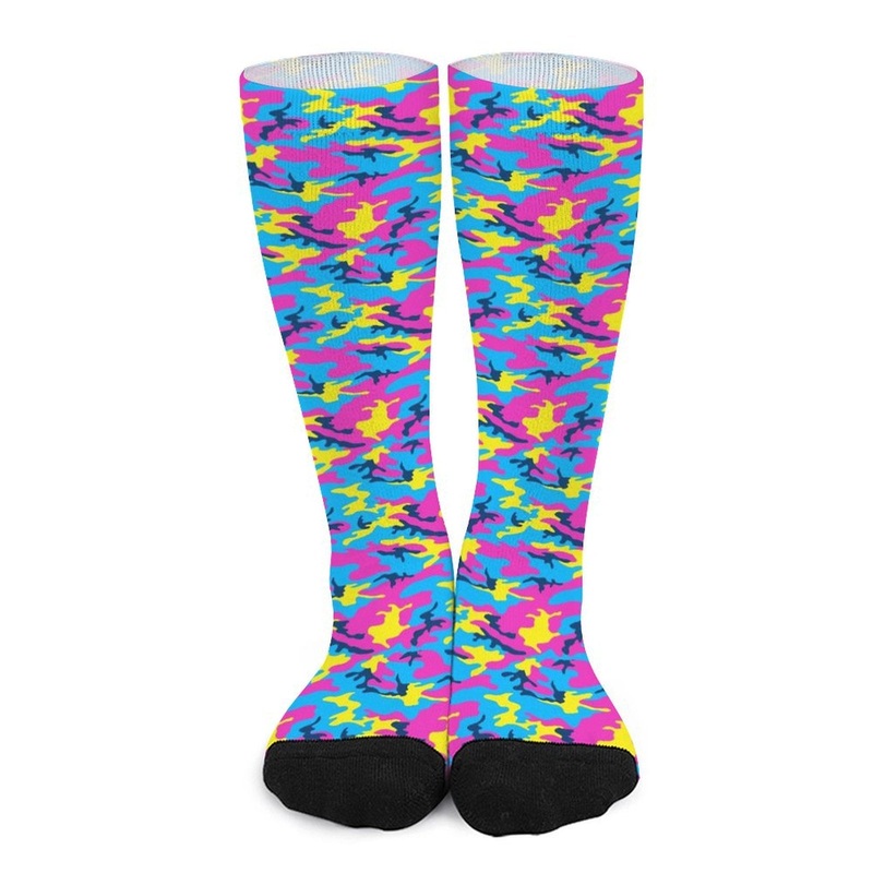 Neon Camo Prined socks Gifts for Men Women