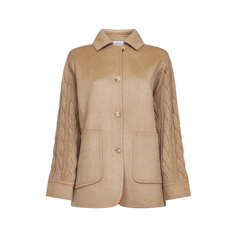 Camel double fabric TACCO overshirt