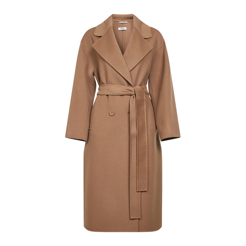 Camel drap HELLER wrap coat|36|38|40|42|44|46