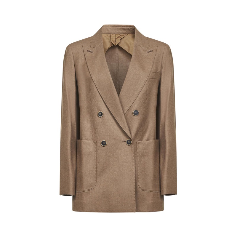 Tobacco stretch cashmere HARALD blazer