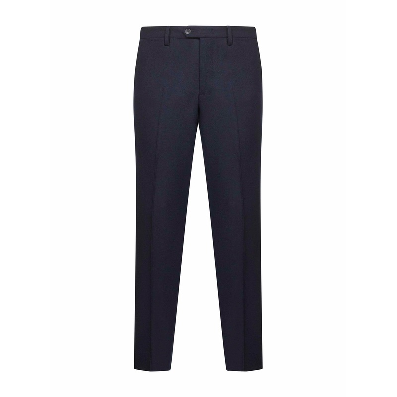 Blue Loro Piana stretch flannel Montaigne trousers