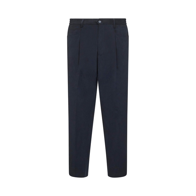 Blue stretch moleskin Bricklane trousers