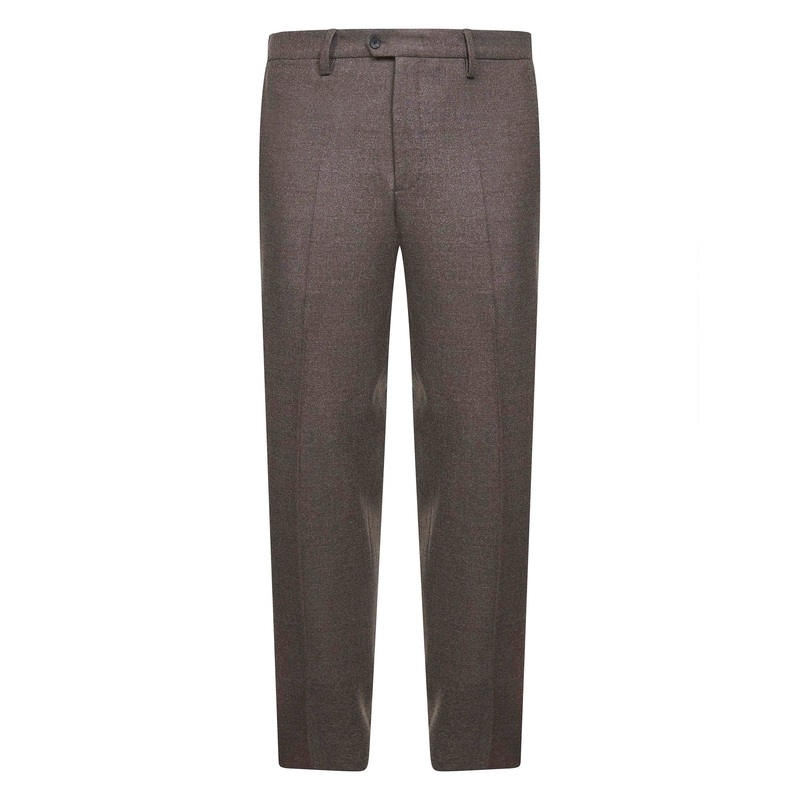 Brown Loro Piana stretch flannel Montaigne trousers