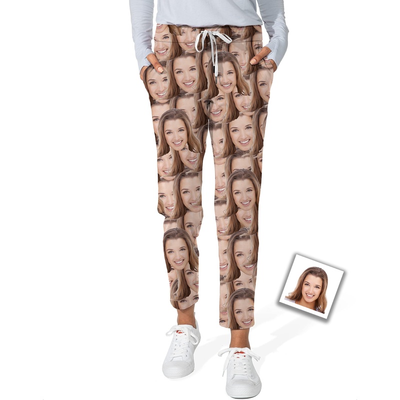 Custom Photo All Faces-Women’s 7/8 Stretch Ankle Golf Pants