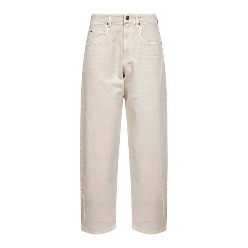 Ecru denim Oriane barrel jeans