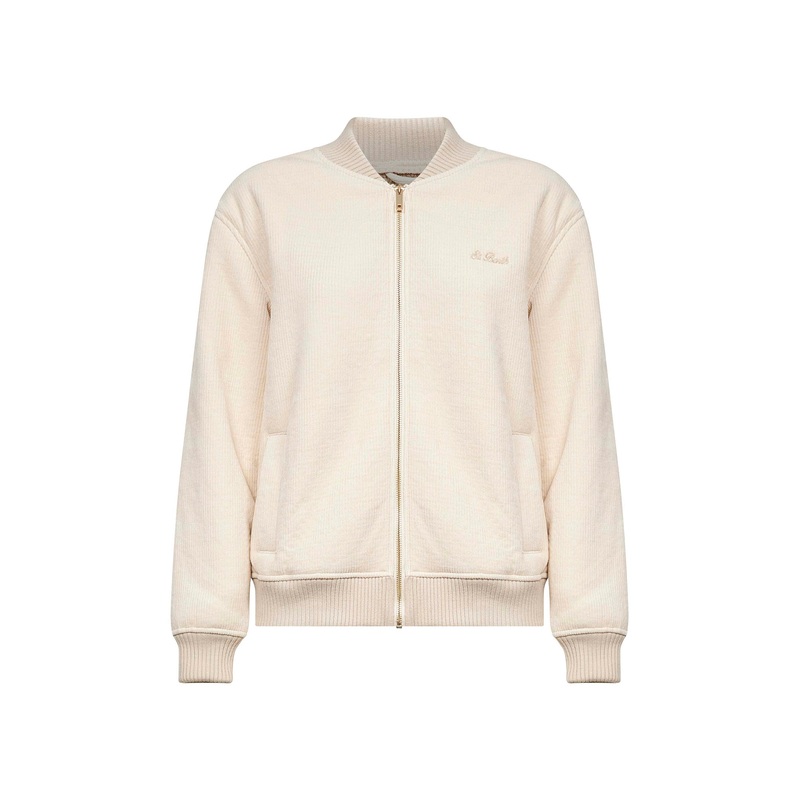Beige corduroy Celia bomber jacket