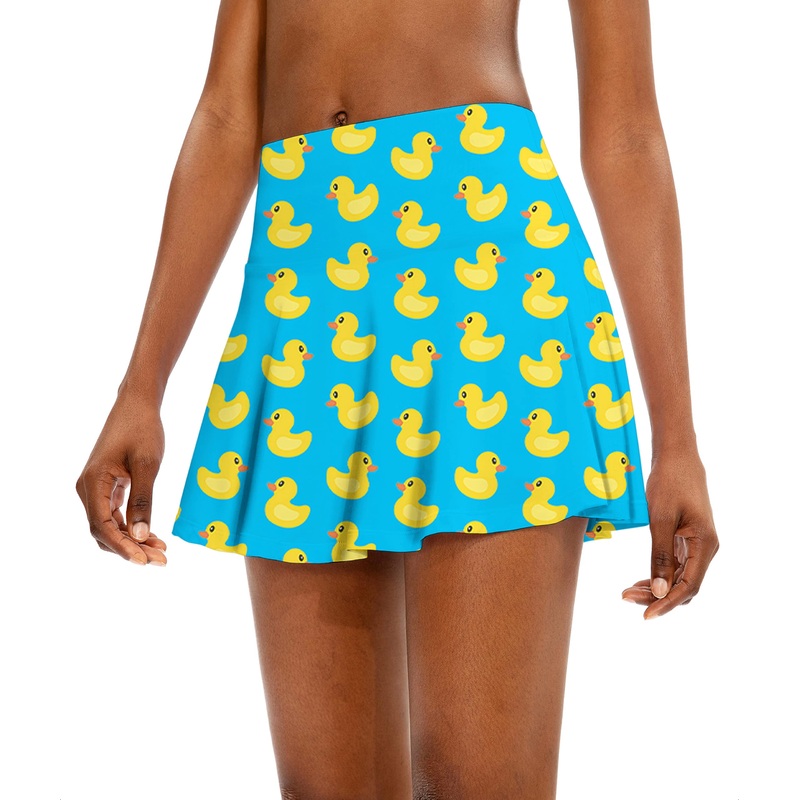 Yellow duck Women’s Athletic Golf Skorts Flared Skirts