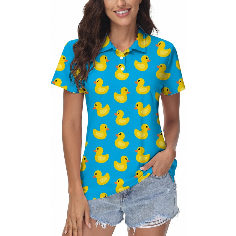 Yellow duck Women’s Golf Polo|XS|S|M|L|XL|2XL|3XL|4XL|5XL|6XL