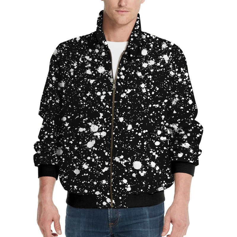 ZEBRA SPLATTER-Men’s Golf Windbreaker Light Jacket