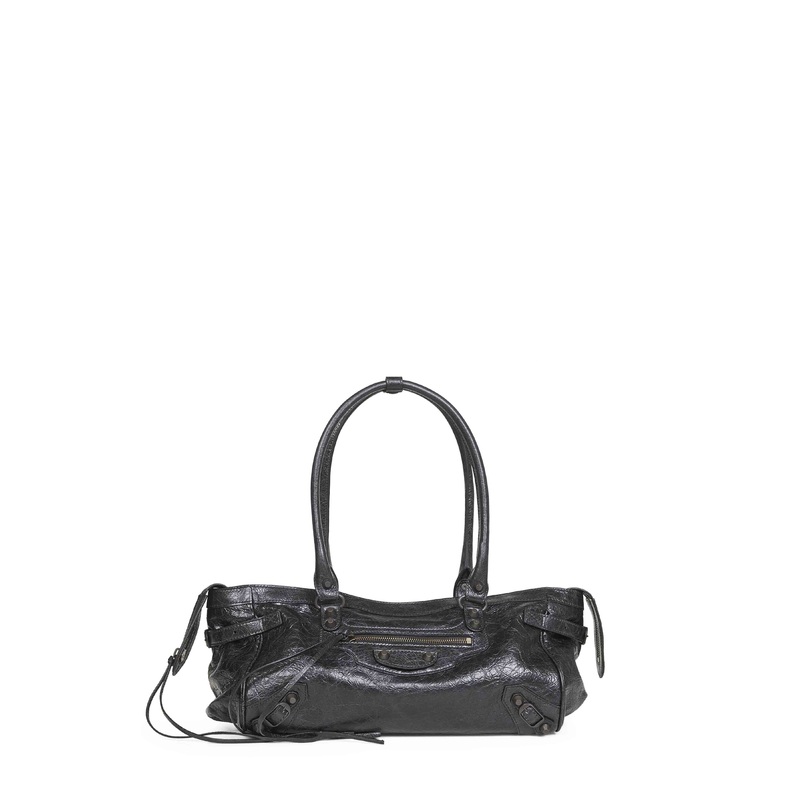 Black Le City East-West shoulder bag