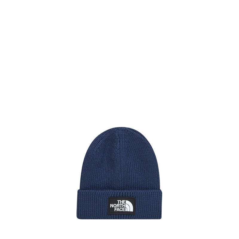 Blue TNF box logo beanie|PZ