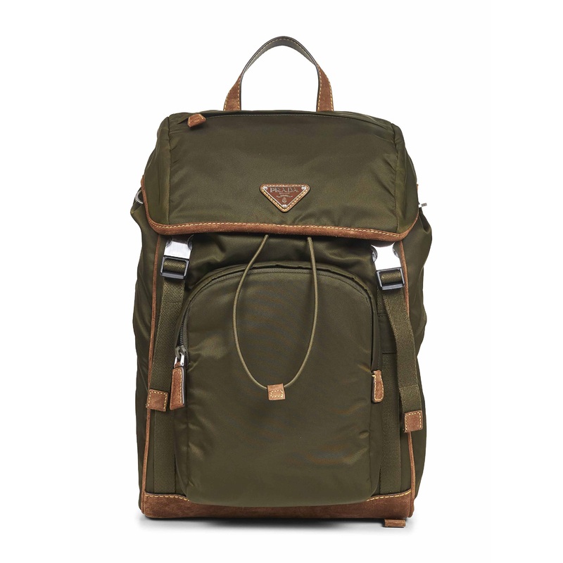 Green Re-Nylon backpack|PZ