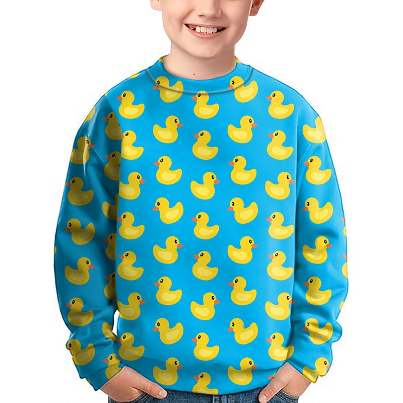 Yellow duck Crewneck Pullover Kids Ugly Sweater