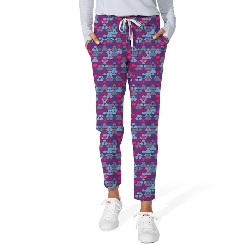 colorful world-Women’s 7/8 Stretch Ankle Golf Pants