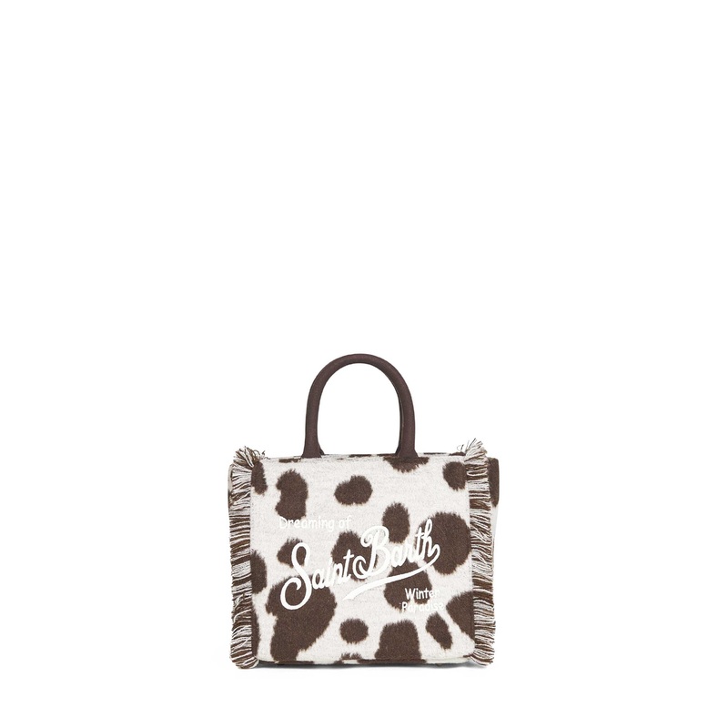Cow Vanity Mini Felt handbag|PZ