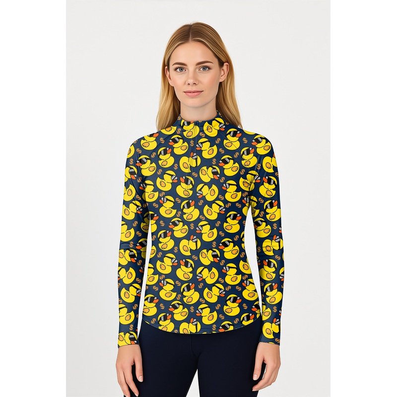 Yellow Duck Women’s Golf Active 3/4 Zip Top Long Sleeves