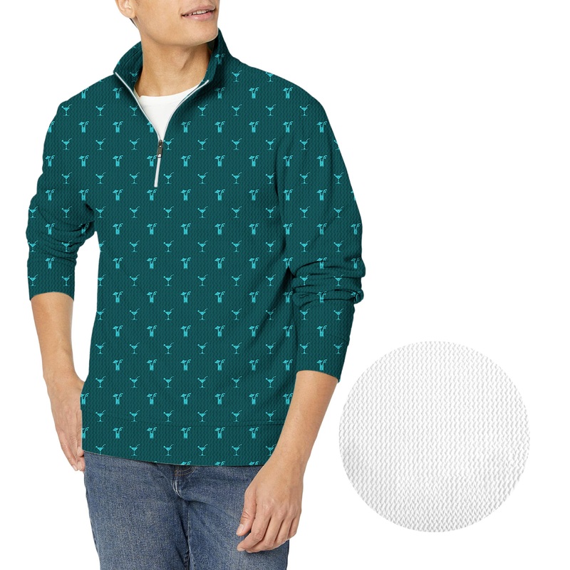 Youth Romantic-Men’s Golf Waffle Zipper Pullover
