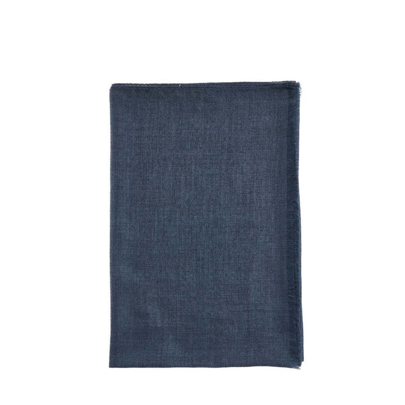 Blue cashmere scarf|PZ