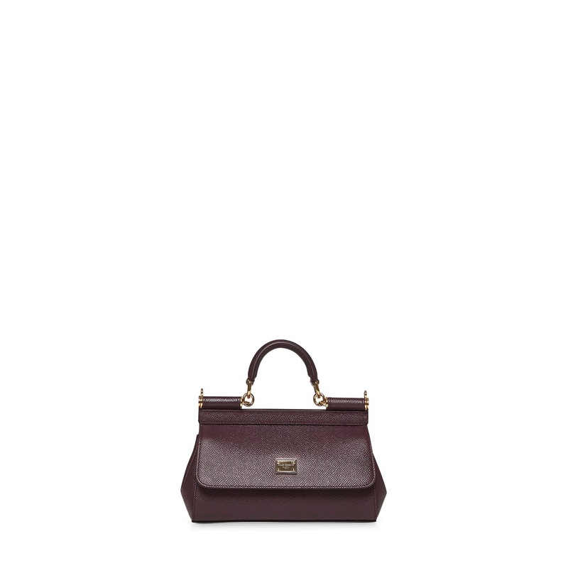 Burgundy small Sicily handbag|PZ