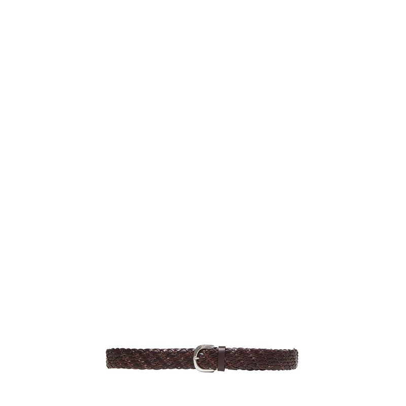 Woven calfskin belt|90|95|100|105