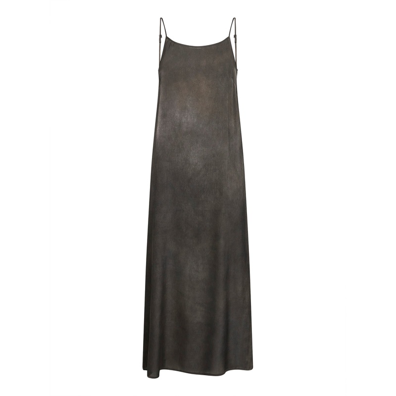 Grey ombre-effect stretch silk Anaya dress
