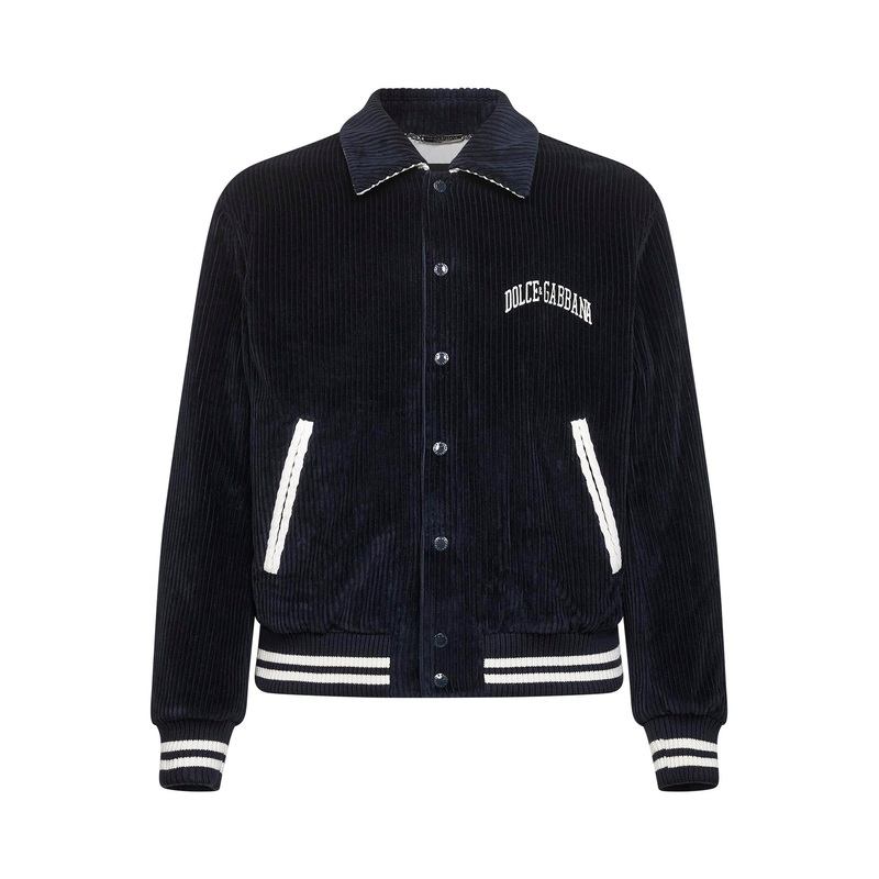 Blue corduroy bomber jacket|48|50|52|54