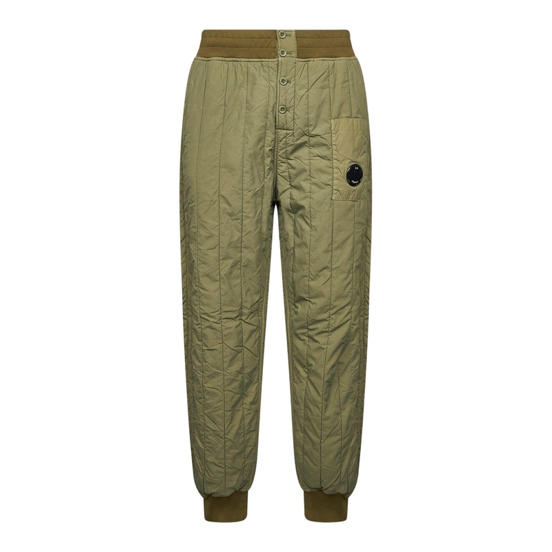 Green GD Liner Padded jogger trousers