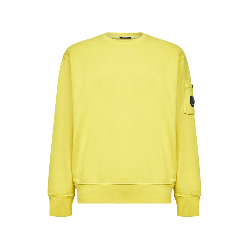 Yellow cotton Lens crewneck sweatshirt