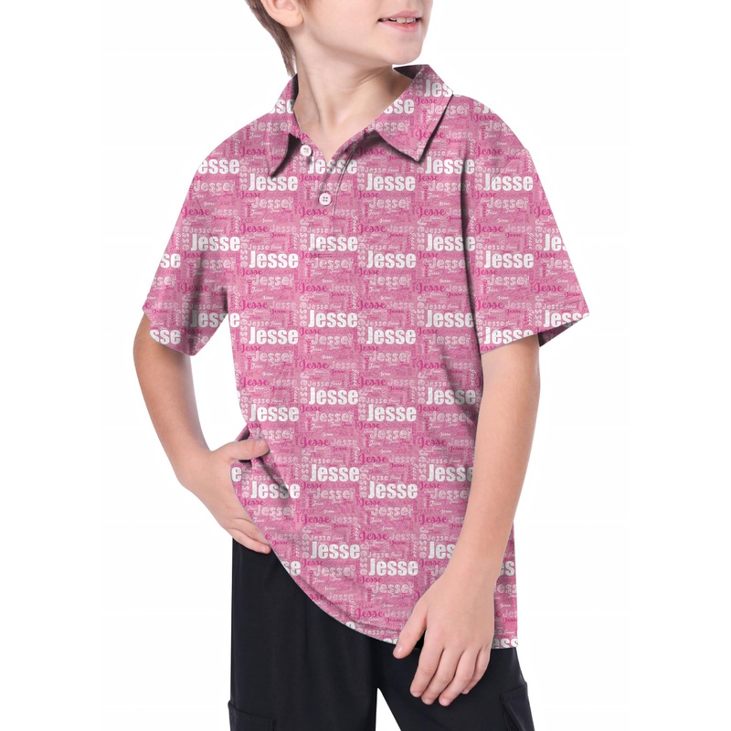 Youth Custom name mulberry Golf Polo