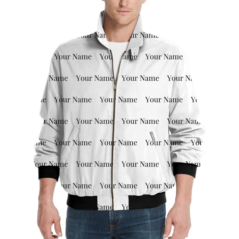 Custom name white-Men’s Golf Windbreaker Light Jacket