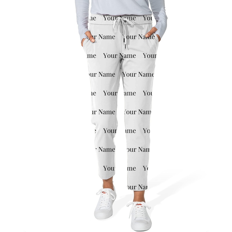 Custom name white-Women’s 7/8 Stretch Ankle Golf Pants
