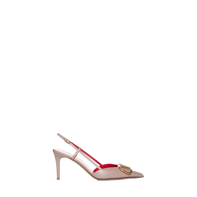 Valentino Garavani VLogo Signature leather slingback
