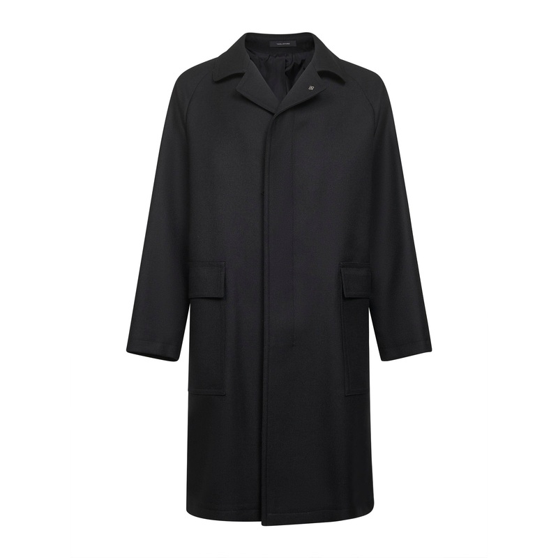 Black virgin wool Loyd coat|46|48|50|52