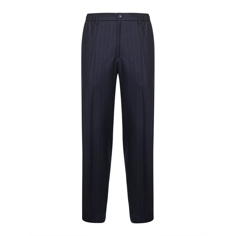 Blue pinstripe virgin wool Garcon trousers