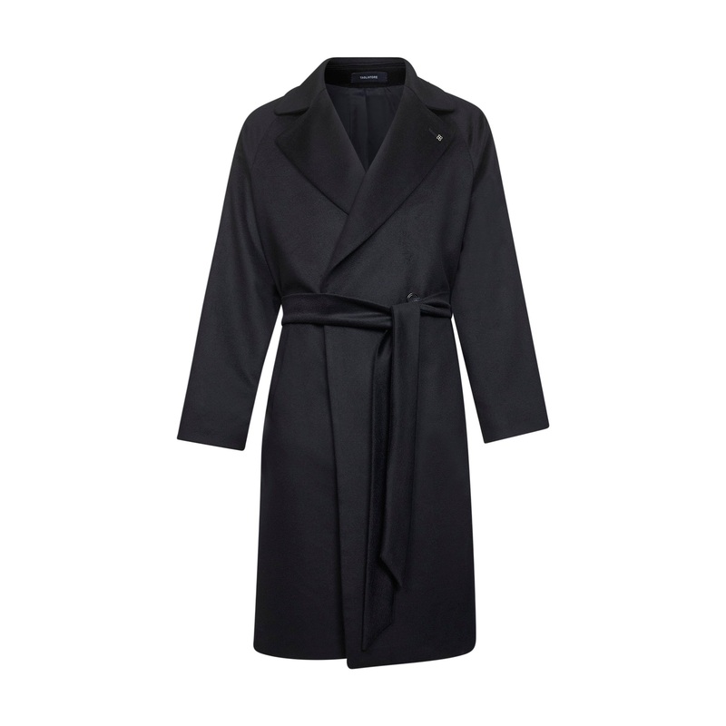 Blue virgin wool Hendricks wrap coat