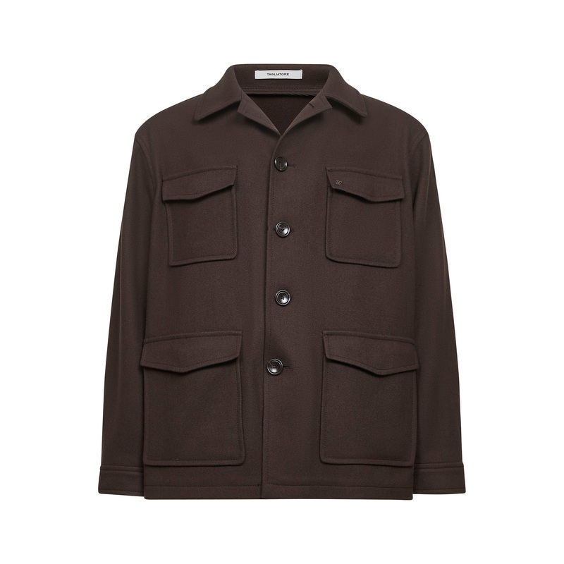 Brown wool and cashmere blend Milton jacket