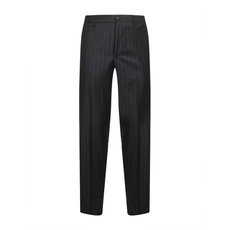 Grey pinstripe virgin wool Garcon trousers