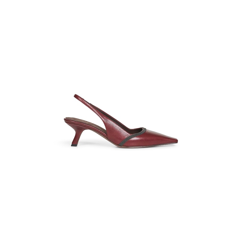 Burgundy Classic leather City Slingback slingback