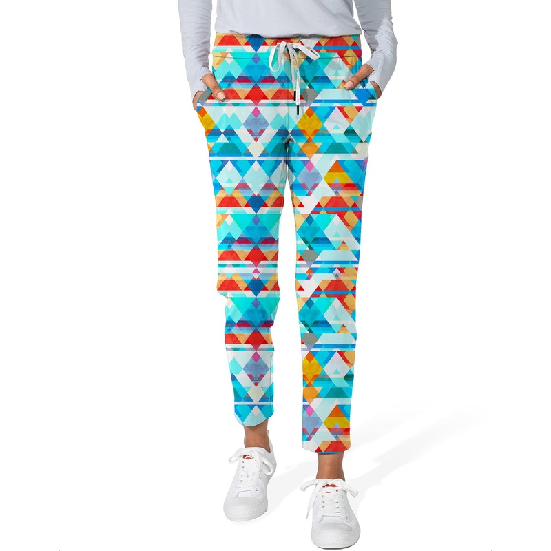 Geometric lattice-Women’s 7/8 Stretch Ankle Golf Pants