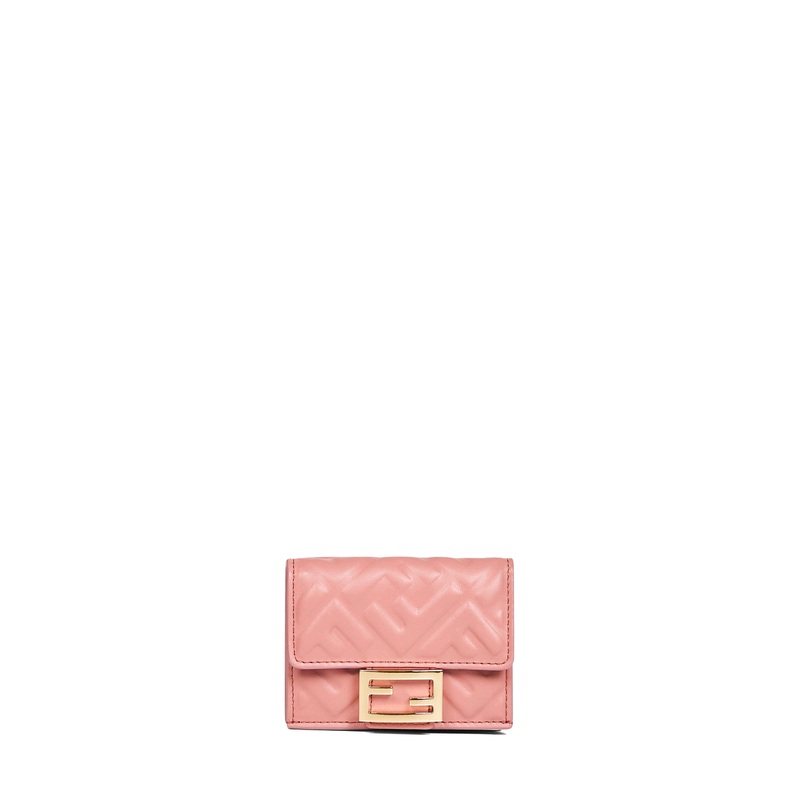 Pink Micro Trifold Baguette wallet