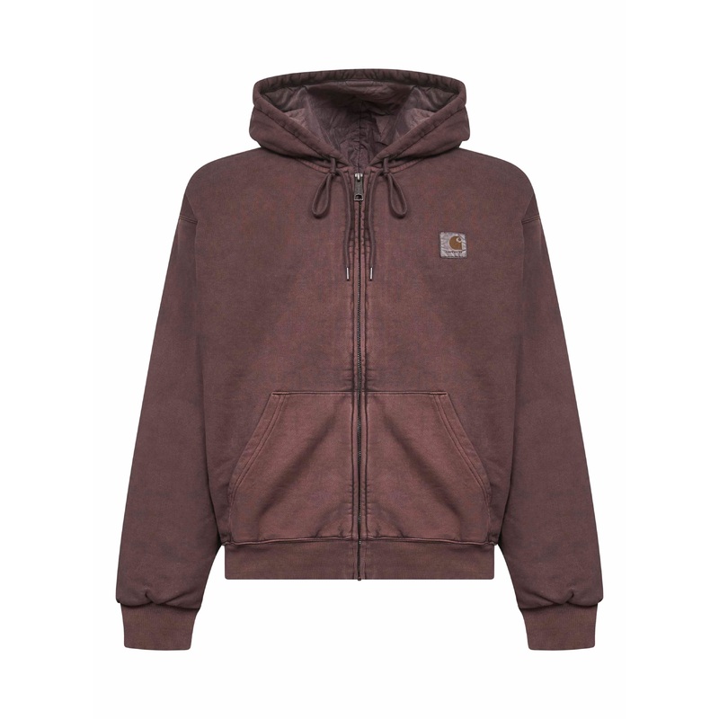 Brown Hooded Vista Jacket zip-up hoodie