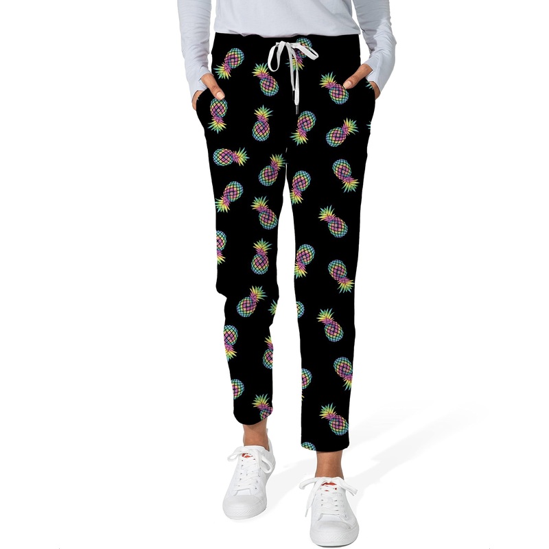 Colored Pineapple-Women’s 7/8 Stretch Ankle Golf Pants