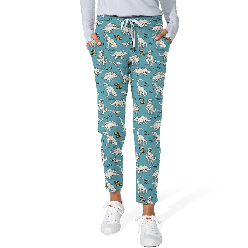 Dinosaurs rawr-Women’s 7/8 Stretch Ankle Golf Pants