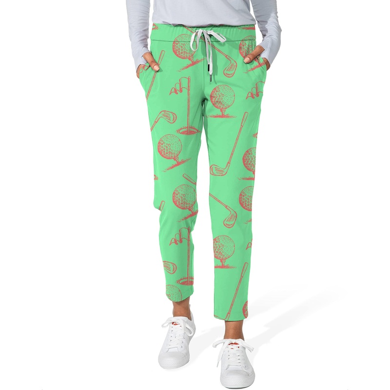 Green Golf Club-Women’s 7/8 Stretch Ankle Golf Pants