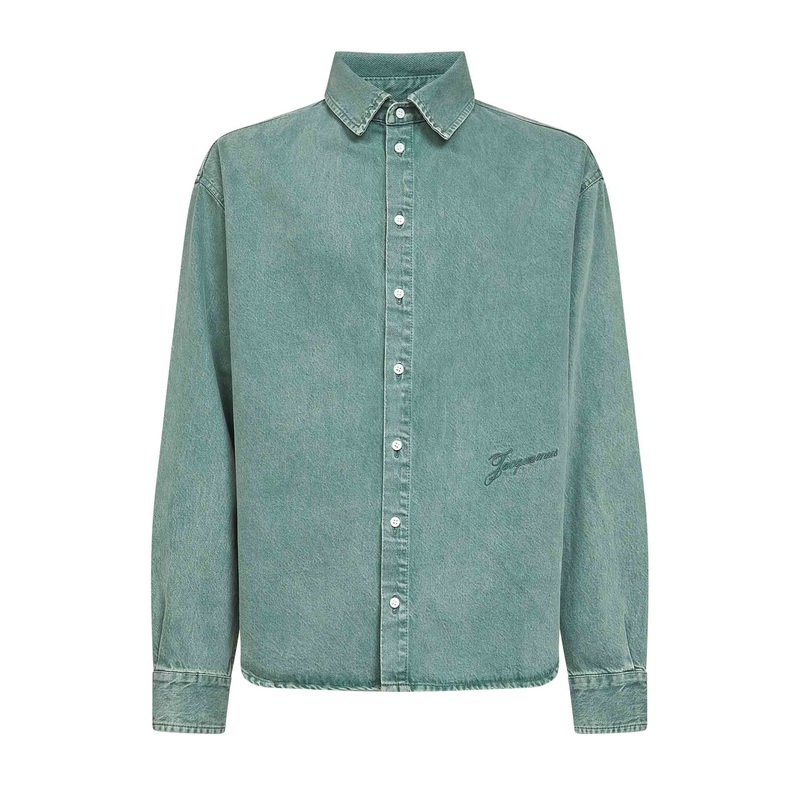 Green The Simon de-Nmes denim shirt