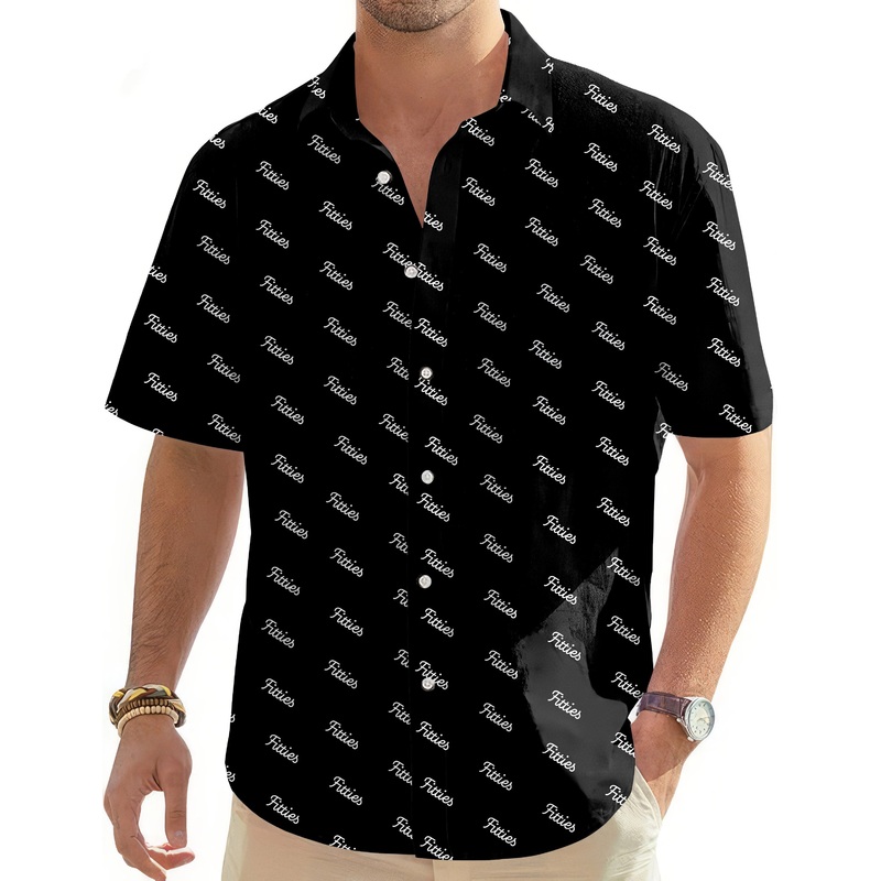 Personalized name Custom your name-Men’s Golf Hawaiian Shirts Button Down Shirt