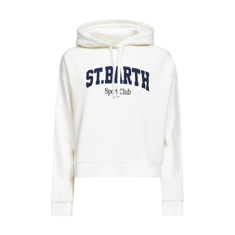 White cotton Mindy hoodie|S|M|L