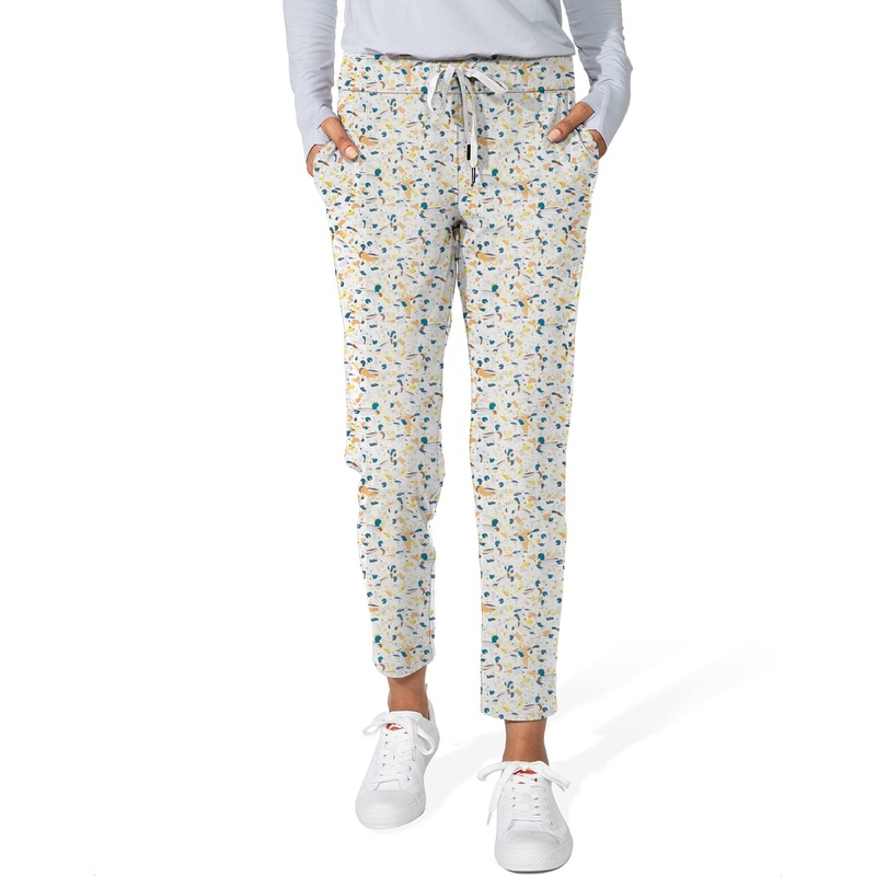 Yellow terrazzo-Women’s 7/8 Stretch Ankle Golf Pants