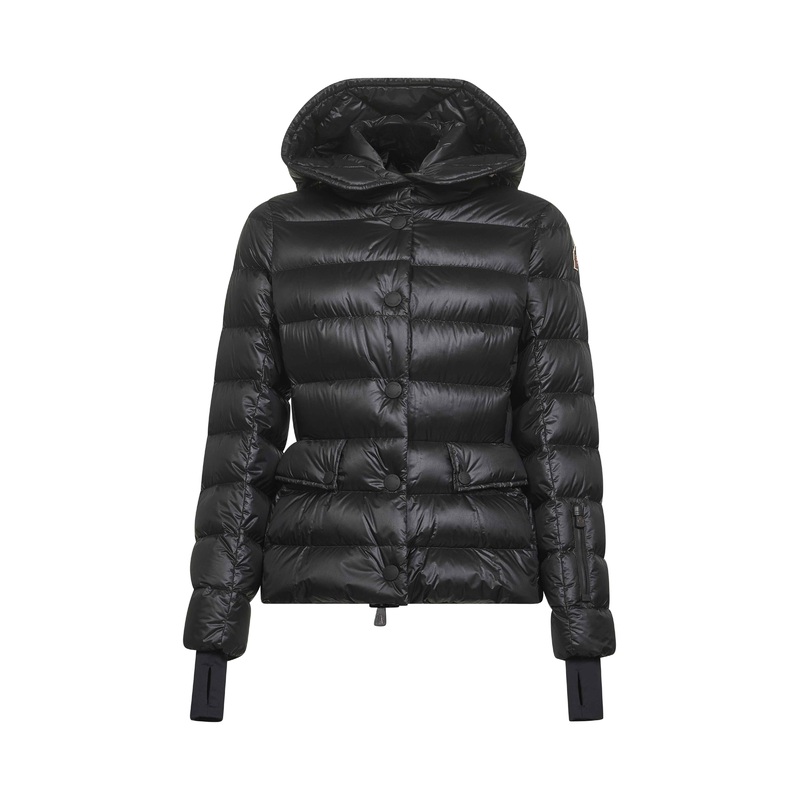 Black Armoniques hooded ski down jacket