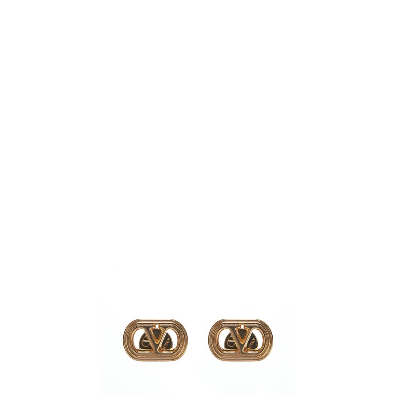 Oval metal earrings|PZ